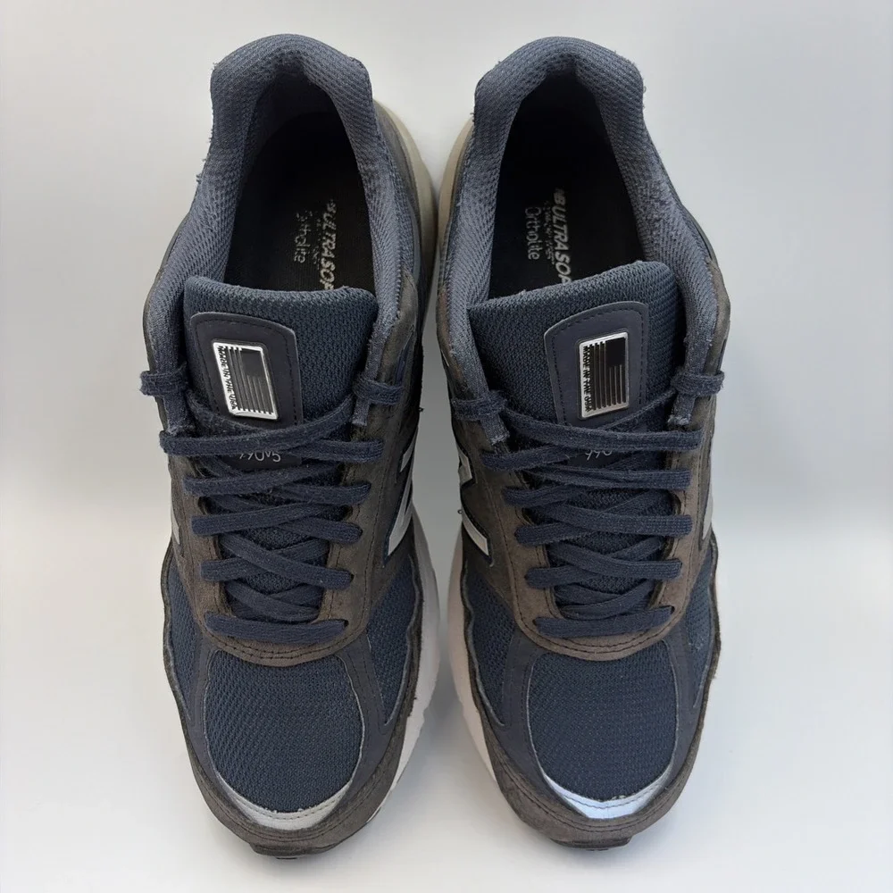 New Balance 990v5 Shoes Mens Size 9.5D Blue Navy Made In USA Running Sneaker
